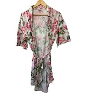 SHOW ME YOUR MUMU Brie Garden Of Blooms Robe Swim Cover Bridal Robe O/S